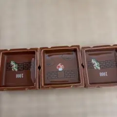 スーパーマリオ 小皿 3枚セットとルイージのキーホルダー