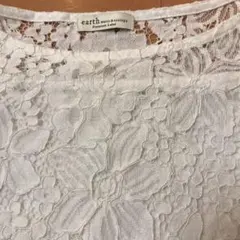 アースミュージック&エコロジー 総レース ブラウス