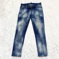 DSQUARED2 ディースクエアード デニムパンツ 36 ペンキ ダメージ加工
