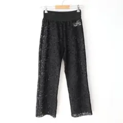 AMERI USED 古着 ブラック レース イージー パンツのサムネイル