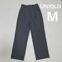 UNIQLO ユニクロ タックワイドパンツ グレー M