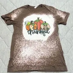 CANVAS ブラウン Tシャツ M カボチャデザイン
