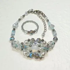 No.4180 ビーズブレスレットハンドメイド