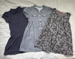 UNIQLO ユニクロ 子供服 キッズ ワンピース 110cm ３つセット♪
