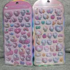 コットンパフィーシール ハローキティ サンリオ シール ボンボンドロップシール