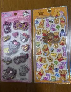 カミオジャパン シールセット ハローキティ くまのプーさん