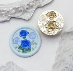 シーリングスタンプヘッド　エンボス付きレース花シリーズ