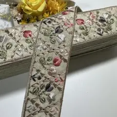 インド刺繍リボン【ロール販売】1ロール卸売り
