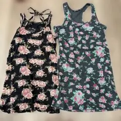 平成ギャル❣️one way 花柄タンクトップ 2枚セットのサムネイル