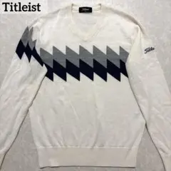 타이틀리스트 ★毛30%混★ストレッチ★ニット★セーター メンズ サイズM