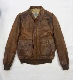 80s 90s A-2 フライトジャケットミリタリー ヴィンテージ レザー M
