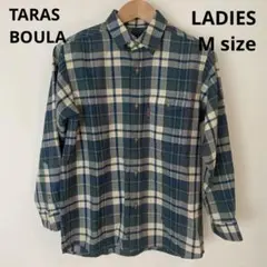 TARAS BOULBA チェック柄長袖シャツ Mサイズ　【美品】