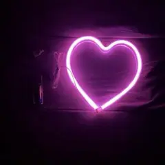 ハート型 LED ネオンライト ピンク ホワイト ルームライト