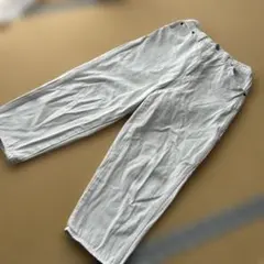 ニコアンド　ホワイト ストレートレッグ カジュアルパンツ