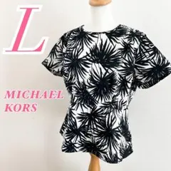 MICHAEL KORS ボタニカルプリントブラウス Lサイズ　カジュアルコーデのサムネイル