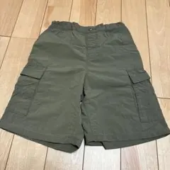 GU カーゴショーツ ハーフパンツ オリーブグリーン 130cm
