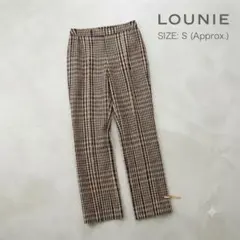 定価2.2万円　高級感LOUNIE 上質チェック柄パンツ 日本製S〜XS夏◎のサムネイル