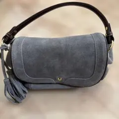 スエード ハンドバッグ