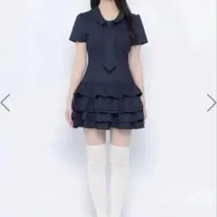 BUBBLES ネクタイティアードワンピース チェック - メルカリ