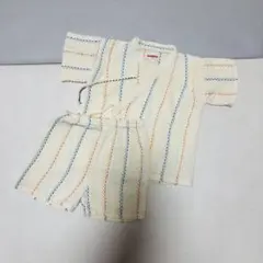 子供用甚平 90 ベージュ 男の子も女の子も　綿100%