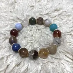 多宝天然石ブレスレット 16cm 12㎜