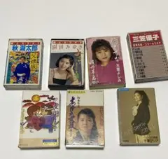 中古品　カセット　歌入りカラオケ　7枚セット