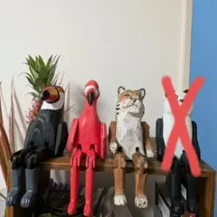 ニコアンド　ウッドアニマルトイ　セット