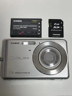 CASIO エクシリム　EX-Z77 充電器　箱　レッド コンデジ　動作品 CASIO エクシリム EX-Z77 充電器 箱 レッド コンデジ 動作品