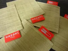 新品6枚◆波佐見 HASAMI ＆ 中川政七商店コラボ ◆麻のコースター刺繍タグのサムネイル