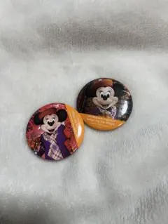 ミニーマウス　 缶バッジ 2個セット