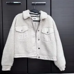ZARA ボアデニムジャケット Sサイズ