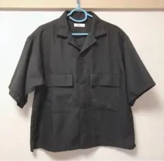 ウィゴー WEGO シャツ ジャケット 黒 ブラック