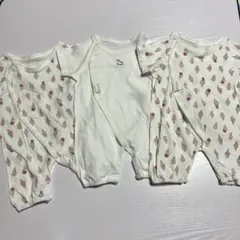 3枚セット☆新品未使用☆プティマイン　ロンパース　インナー　肌着　50〜70cm