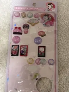 ボンボンドロップシール　舞妓　和柄