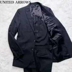 UNITED ARROWS シルク混 スーツ セットアップ ブラック 3