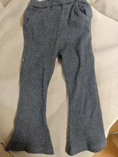 グレー リブ編み 長ズボン 100