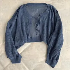 earth music&ecology メッシュカーディガン M