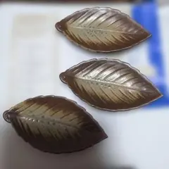 탄바야키 탄센 가마 나무 잎 접시 3장 세트 잎형 접시 일식기 취사