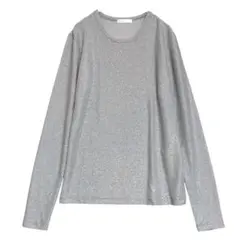 ドレスキップ　長袖カットソー　シルバー　【美品】　Mのサムネイル