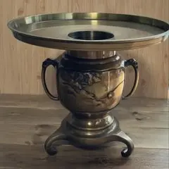 薄端　花器 A60．波千鳥文薄端（須賀月真） - 高岡銅器展示館