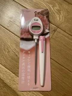 【新品】KAI デジタルキッチン温度計 DH-7117 ピンク
