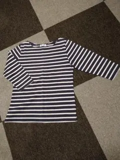 ストライプ七分袖Tシャツ Mサイズ