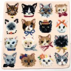 フェイラー FEILER ラブラリープリティーキャッツ　ハンカチ【B品】