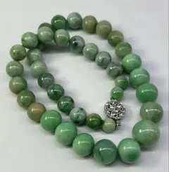 極品 本翡翠　ネックレス　長さ:46￼cm/M--04