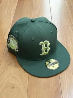 新品 ボストンレッドソックスニューエラ59FIFTYグリーンキャップ 7 1/4
