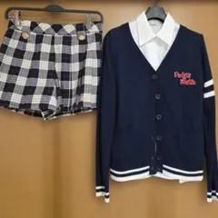 卒服 フォーマル カーディガン ブラウス　キュロット　３点セット