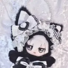 ぬい服 ちびぐるみ 10cm 可愛いレースリボンキャンディ猫 着せ替え服