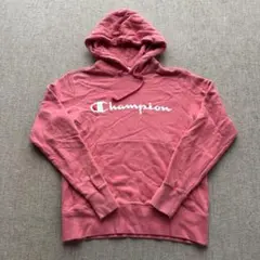 Champion チャンピオン ロゴパーカー くすみピンク XS ダメージ有