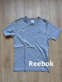 Reebok CLASSIC Tシャツ グレー ロゴ刺繍