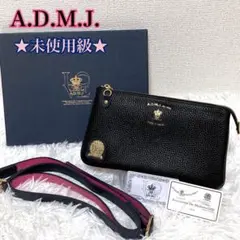A.D.M.J☆未使用☆ザ・ビー☆スモールウォレット☆スワロフスキー装飾